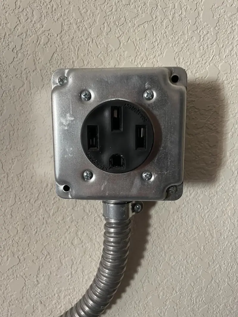NEMA 14-50 outlet installed for Electrical Panel Upgrade in St. Andrews